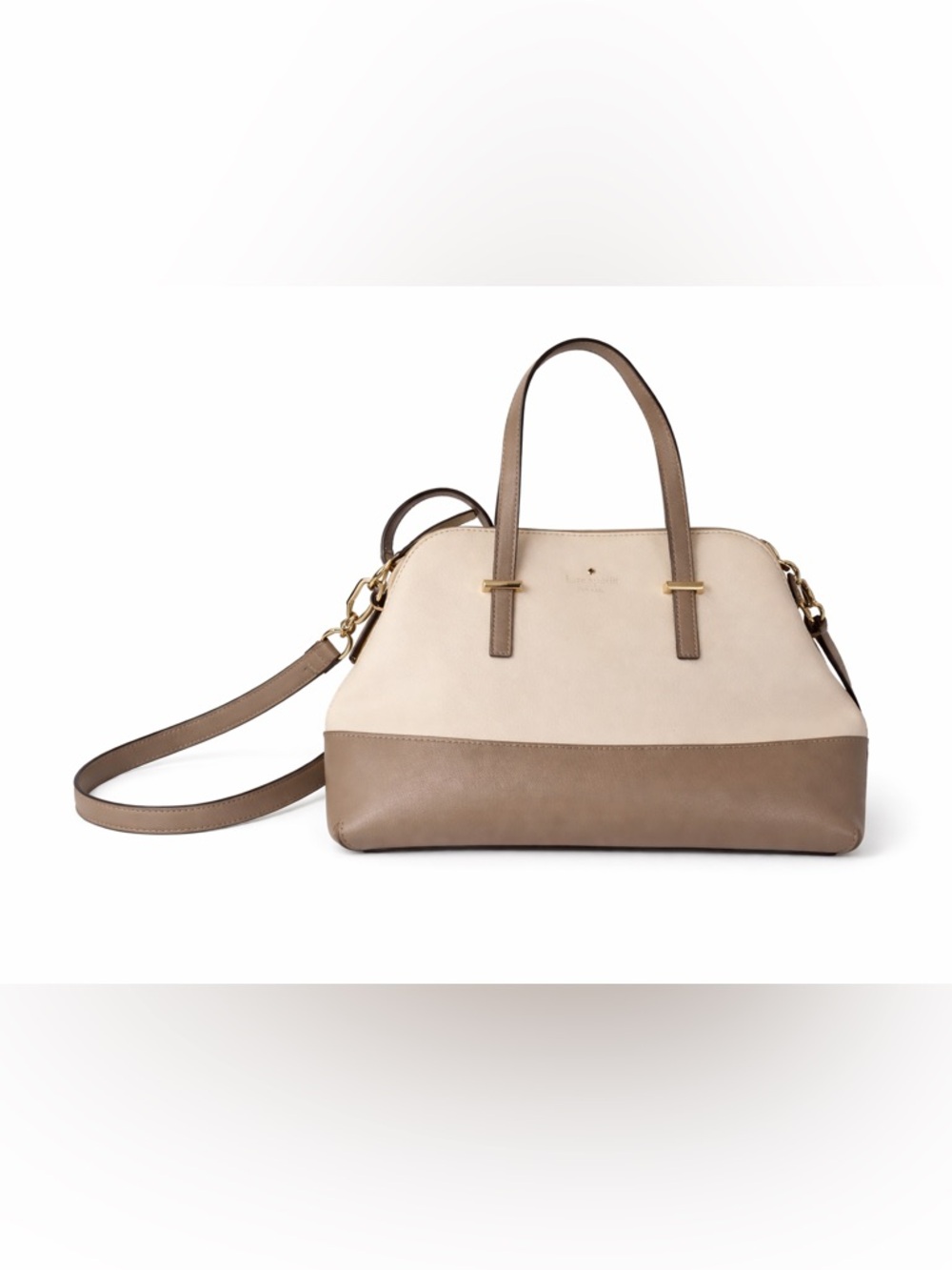 Kate Spade Cedar Street Maise Satchel Putty Colorblock Crossbody Bag